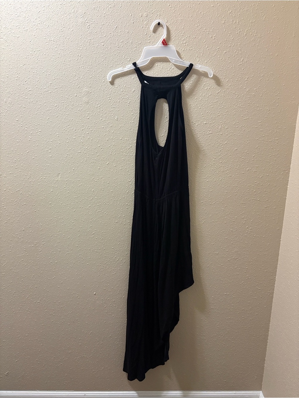 Black Halter Maxi Dress with Keyhole Back